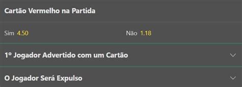 cartão vermelho na bet365 vale por 2|Como apostar em as duas equipes recebem cartões em ambas .